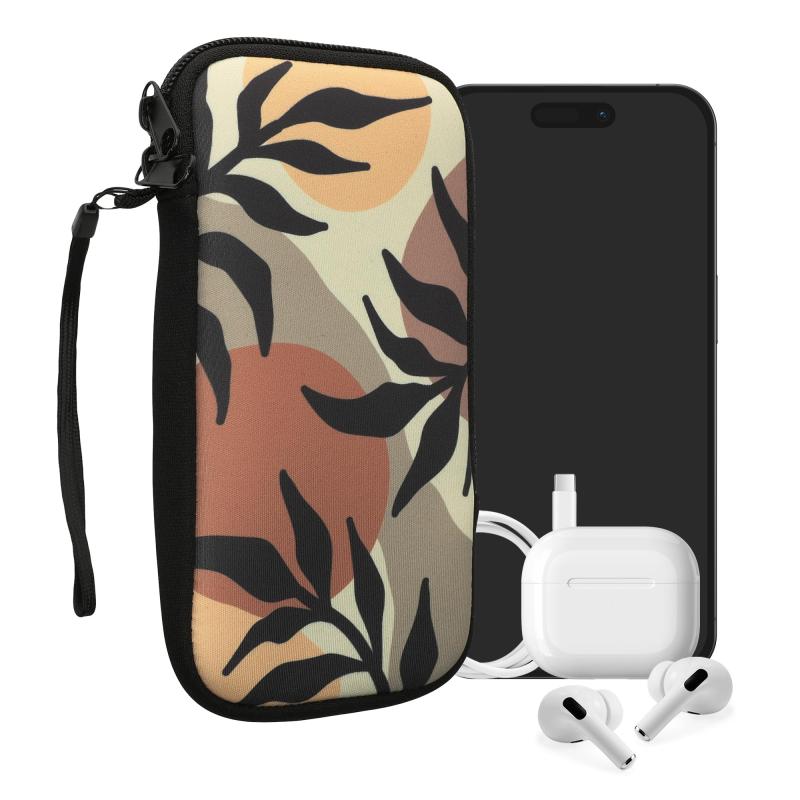 乐天商城 - kwmobile スマホ 保護ケース XXL - 7"対応 - ネオプレン クッション カバー 携帯電話 - 内寸法 Don't touch my phoneデザイン 白色/黒色 17.7 x 8.5 cm 対応