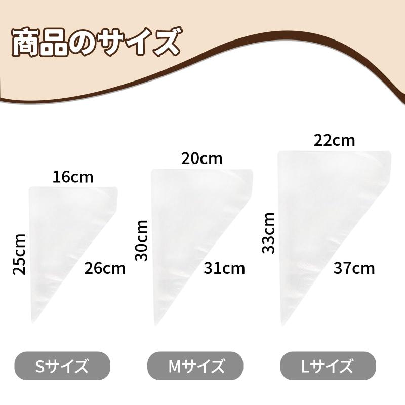 DELUXEFOX 絞り袋 生クリーム 絞り袋 （100枚入り） 絞り袋 使い捨て 製菓用 絞り...