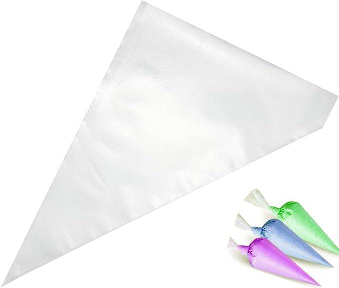 絞り袋 使い捨て 100枚入 製菓用 生クリーム しぼり袋 PE ポリエチレン クリーム絞り袋 小 16x25cm