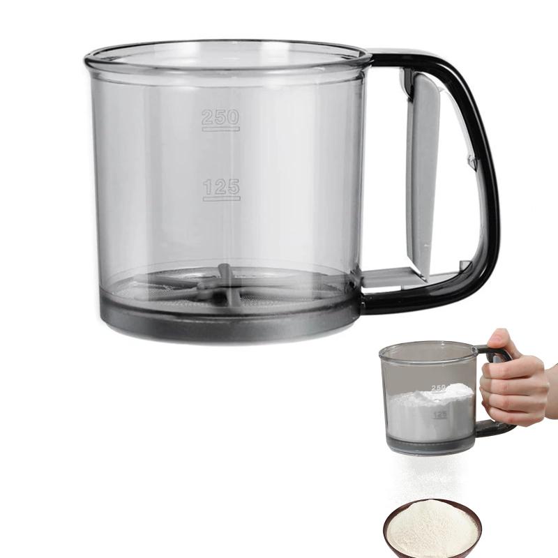乐天商城 - Doyime 粉ふるい 自動 粉ふるい器 小麦粉ふるいカップ こし器 半自動ハンド 手持ち式 篩カップ 砂糖ふるいタ お菓子作り たこ焼き 調理器具 便利道具