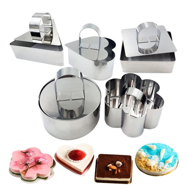 ステンレス鋼 ケーキ型 5個セット �