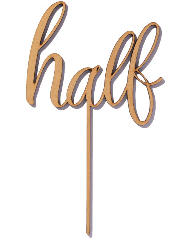 KNOP（クノップ） ”half” 木製 ケーキトッパー ハーフ