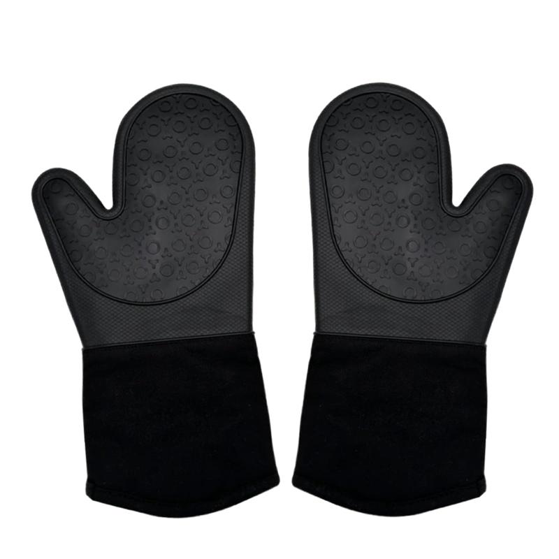 【2枚】鍋つかみ 耐熱 シリコン オーブン 耐熱ミトン 左右セット 厚手 耐熱温度260℃ 滑り止め 収納便利 電子レンジ オーブン料理 お店 お鍋 キッチン用品 3色