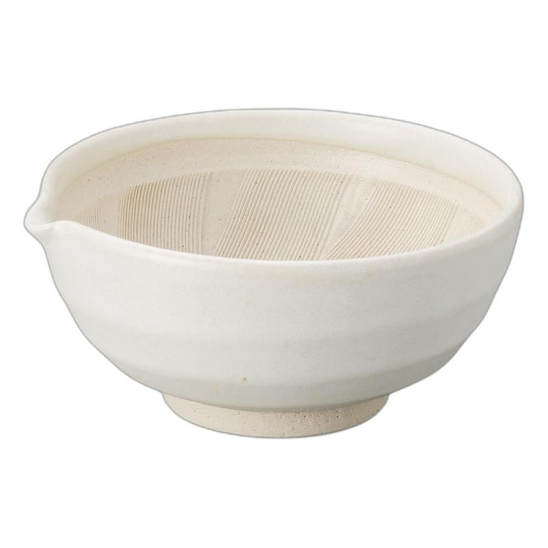 白唐津片口5寸すり鉢[16.5×1...