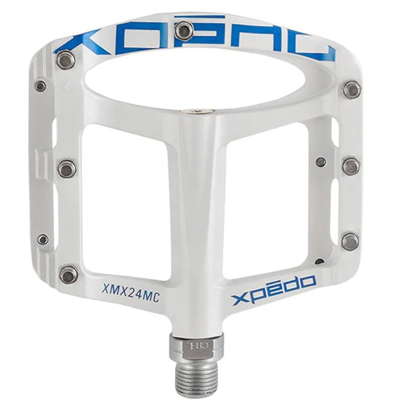 エクスペド XPEDO 自転車用 ペダル SPRY 左右セット マウンテンバイク ロードバイク フラット 軽量 マグネシウム クロモリスピンドル ホワイト XMX24MC0WH