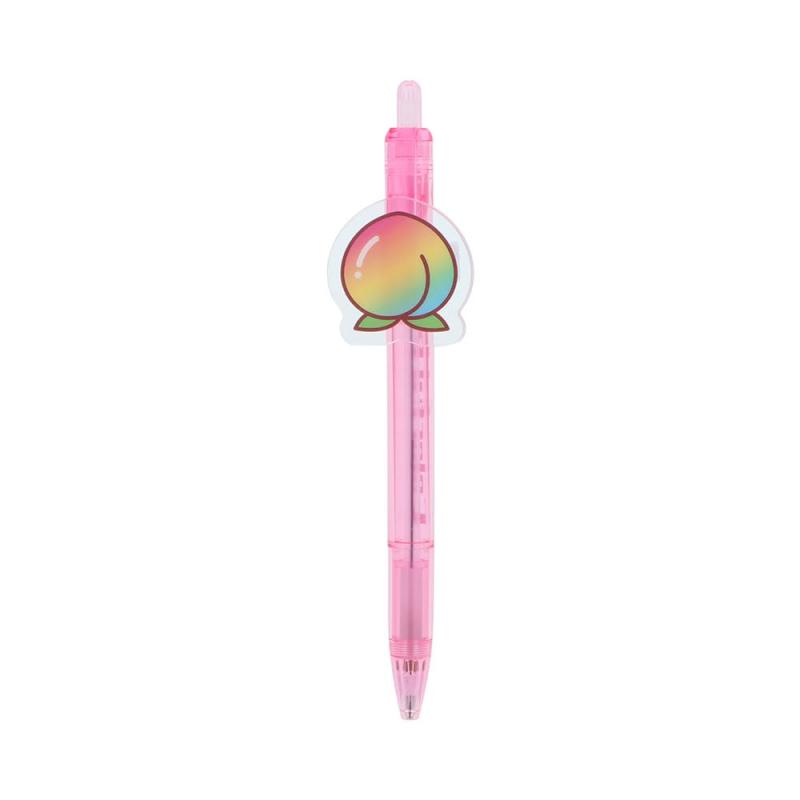 サンスター文具(Sun-Star Stationery) カラフルピーチ グッズ シャープペン 0.5 プレート付き ロゴ S4485726