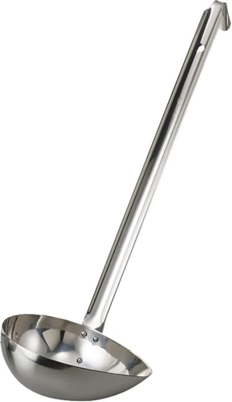 カンダ 18-8 横口レードル 400cc (鶏油レードル)