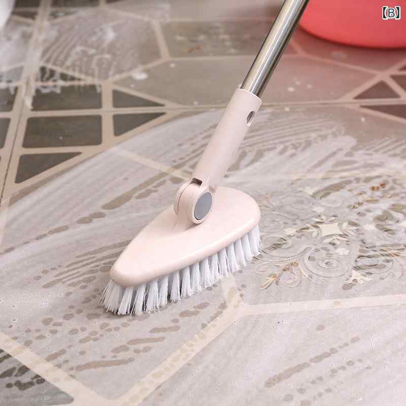 浴室の 清潔 ブラシの 長い 柄の 床の ブラシは 死角の 硬い 毛の タイルに 行って トイレの 硬い 毛の 家庭 用 トイレを 洗います。