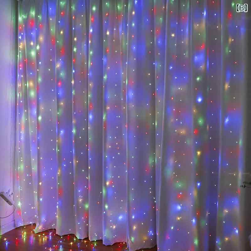クロス ボーダー USB 銅 線 カーテン ライト LED ライトストリングクリスマスルーム 装飾 ランタン ライト 雰囲気 ライト ハイエンド [2]