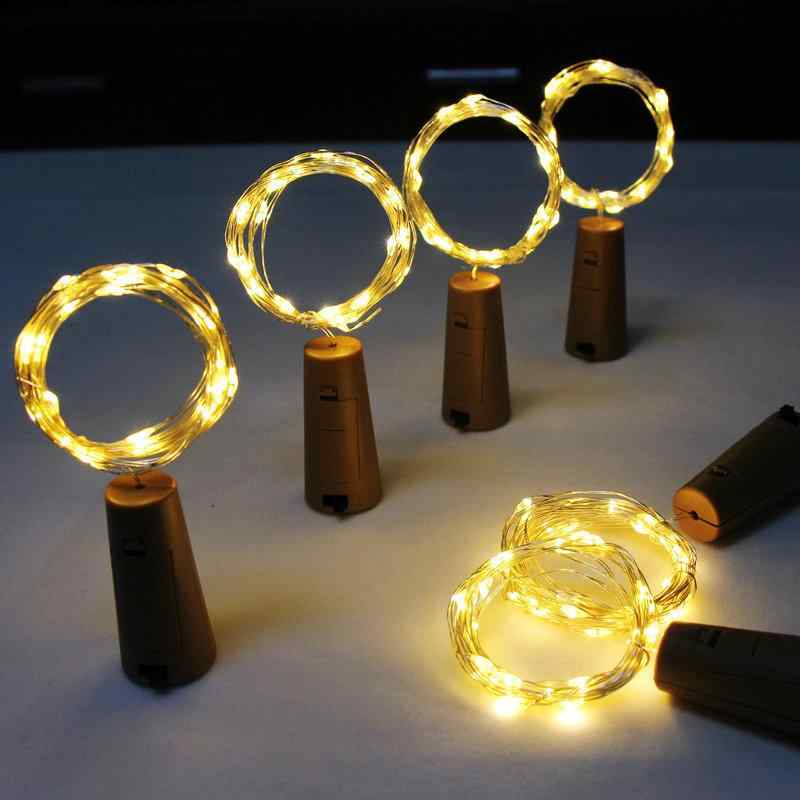 メーカー 直送 赤 ワインボトルストッパーライトストリング LED ワインボトルライトバレンタインデークリスマス 雰囲気 装飾 ワイン ボトル小さな ライト ストリング