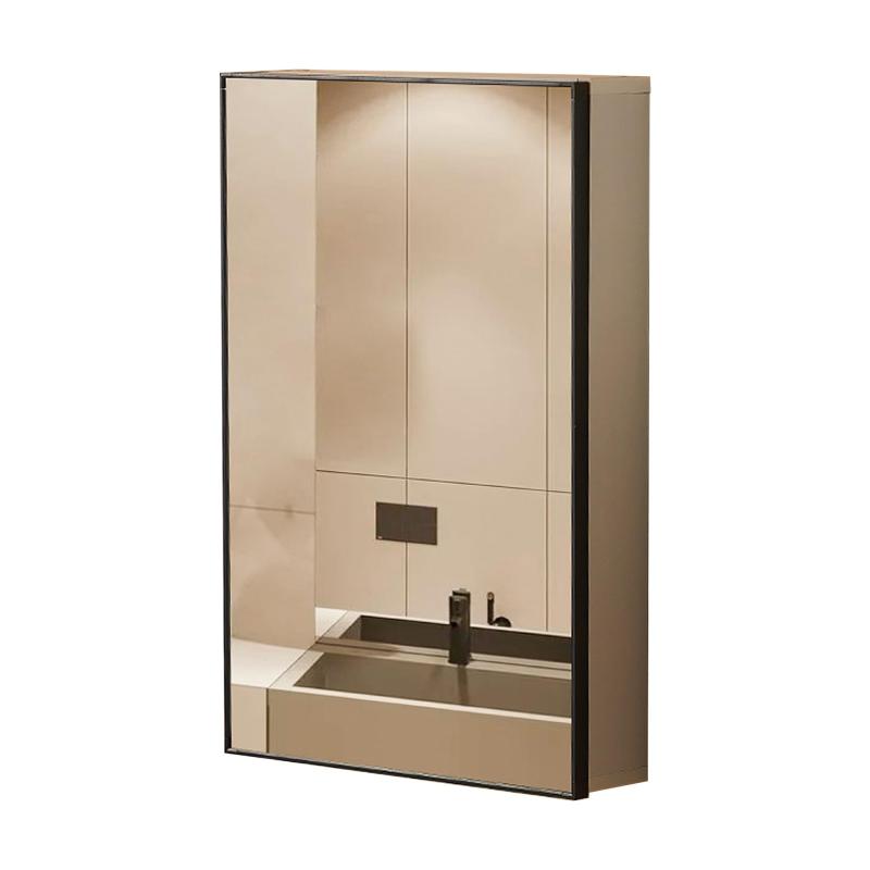 AAGWW ミラーキャビネット 洗面台 鏡 洗面台 ミラーキャビネットのみ 浴室防曇鏡 収納棚 壁掛け 除曇 タッチパネル LED スペースアルミニウム...