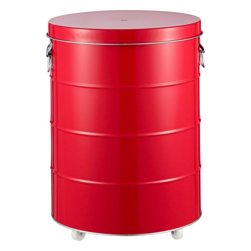 Rakuten - OBAKETSU 渡辺金属工業 オバケツ ライスストッカー 30kg キャスター付 レッド RS30R