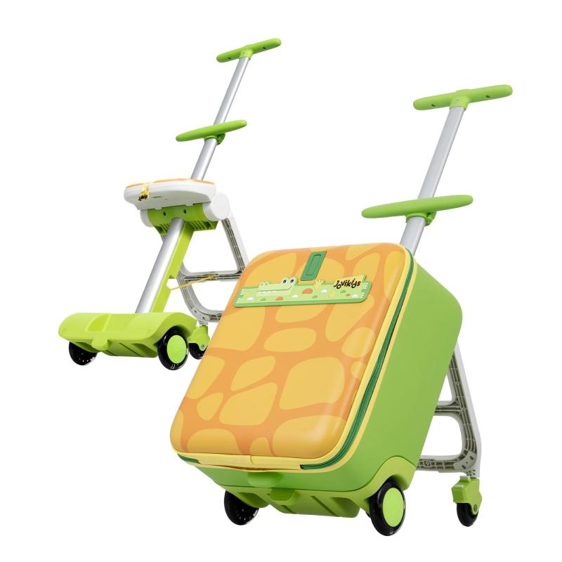 [Jovikids] 乗れるキャリーケース 子供 38L多機能子供 スーツケース フロントオープン 折りたたみ式でベビーカーに分解して使用することができます 旅行・遠足・帰省