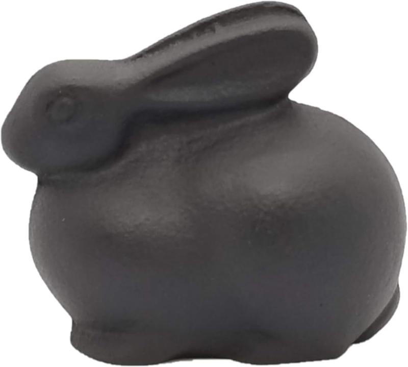 岩鋳(Iwachu) 文鎮 うさぎ 黒 小 30206本体サイズ(cm):4×6×(H)5.5材質:鋳鉄生産国:日本