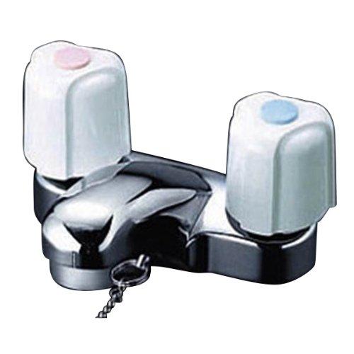 KVK 2ハンドル混合栓ゴム栓付 KM66G(3.0)