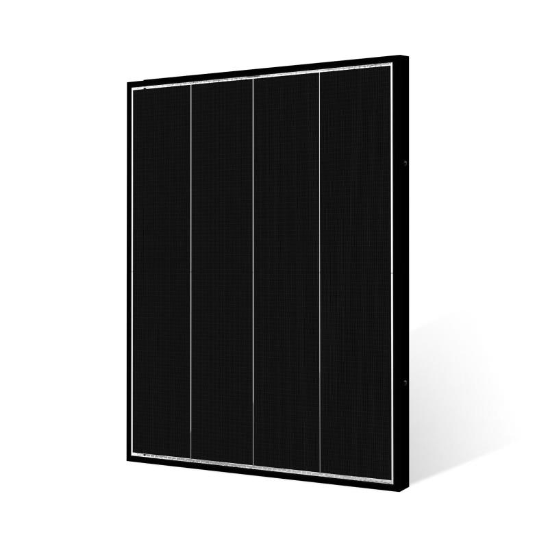 影に強い GWSOLAR 200W 太陽光パネル 両面受光型 単結晶PERC 全並列 軽量 ソーラーパネル【影に強い理由: 4列のセル列を全並列で構成する独自設計】【12V充電用・電流11.05A】東西・南北 垂直設