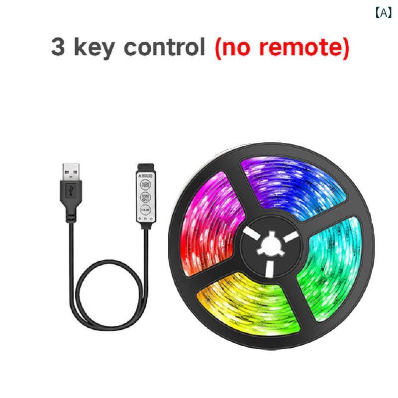 クロス ボーダー LED 5 v 自己 粘着 式 rgb ライト テープ 5050 ブルートゥース APP ミュージック ライト テープ 七 色 雰囲気 ライト usb ライト テープ セット