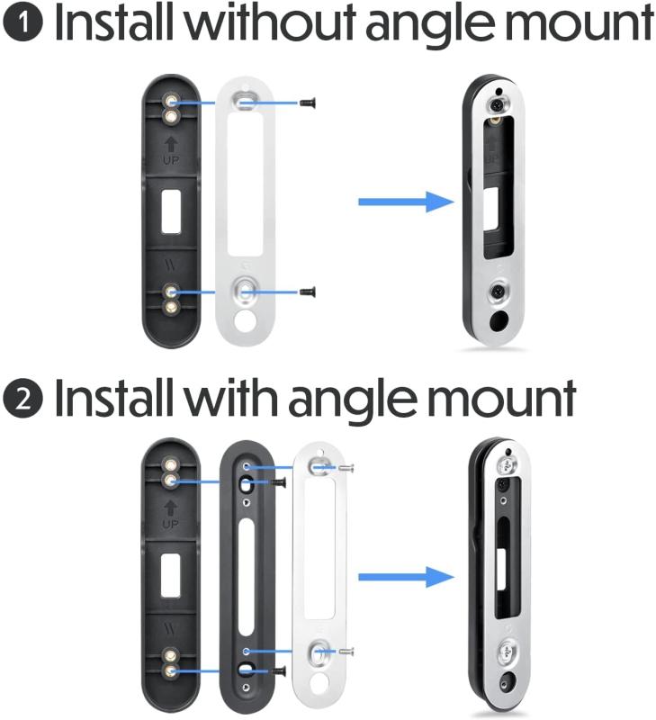 Wasserstein ドリル不要マウント Google Nest Doorbell (バッテリー) 対応 ドリル不要 壁を保護 3