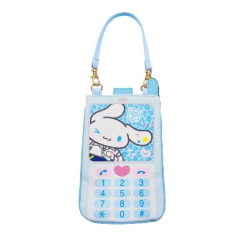 Hatayama Shoji 2-Way Outing Pouch for Flip Phones, Gal Style, Cinnamoroll, H19 x W11.5cm, 33202227