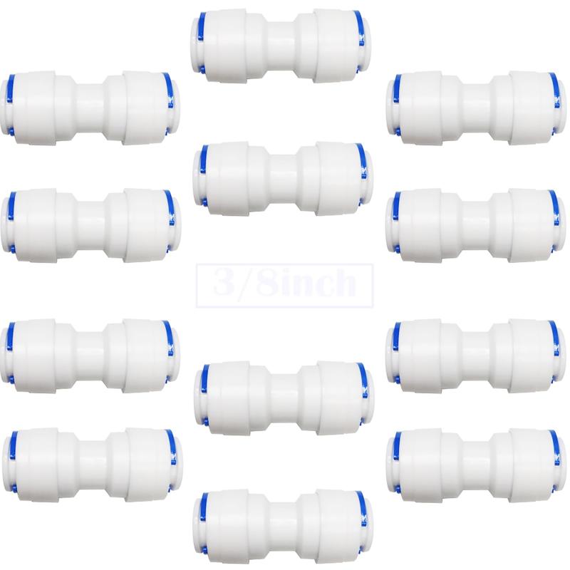 CESFONJER RO浄水器継手、コネクター、3/8" から3/8" プッシュフィットフィッティング、水フィルターディスペンサーおよび逆浸透用