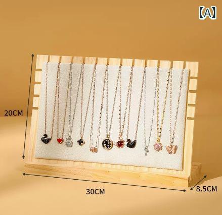 特大 アクセサリー 展示 棚 ネックレス 掛け 棚 竹 木 アクセサリー 棚 ブレスレット 収納 棚 セーター チェーン 陳列 棚 屋台