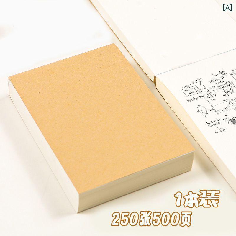 空白 草稿本小 ノート a 6 便箋本 携帯 付箋 紙に 粘着 性が ないので、 紙本 速記 本を 引き裂く ことが できます。