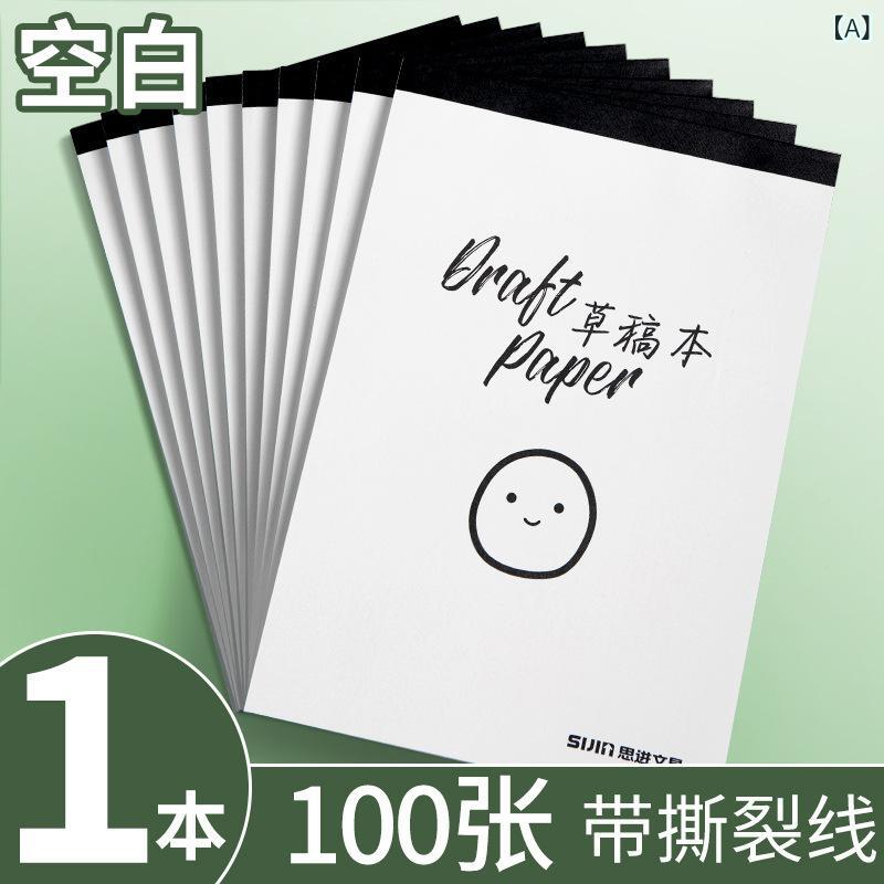 草稿 用紙の 草 稿本の 空白を 厚く して 草書を 打つ 学生の 大学院 受験 専用 試験の 検算 紙の 演算 米 黄の 目を 保護 します。製品カテゴリ: 草稿本表紙材質: 紙表紙の色: 【1本入】貨物番号: Lx-笑顔原稿用紙製本: ワイヤレス接着剤内文材質: 元の木材パルプ内文紙の重さ: 80G内文用紙ページ数: 100ノートスタイル: ビジネスオフィス