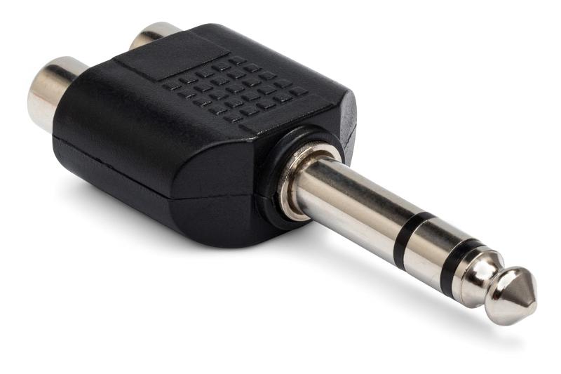 Hosa GPR-484 RCAメス×2-ステレオフォンオス 変換アダプター