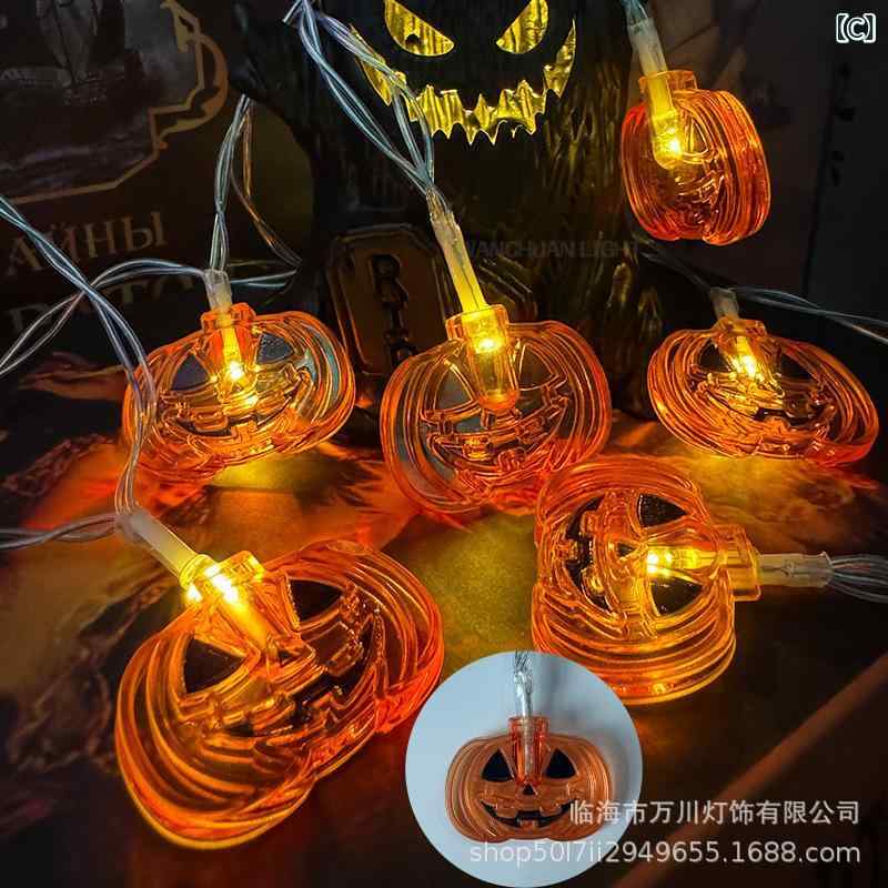 クロス ボーダー 新しい LED クモ 魔女 ハロウィン 装飾 ライトパーティーバー お...
