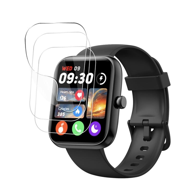 For EchoByte 1.83インチ大画面 フィルム 保護フィルム 高い透明度 指紋防止 スマートウォッチ Smart Watch 液晶保護フィルム