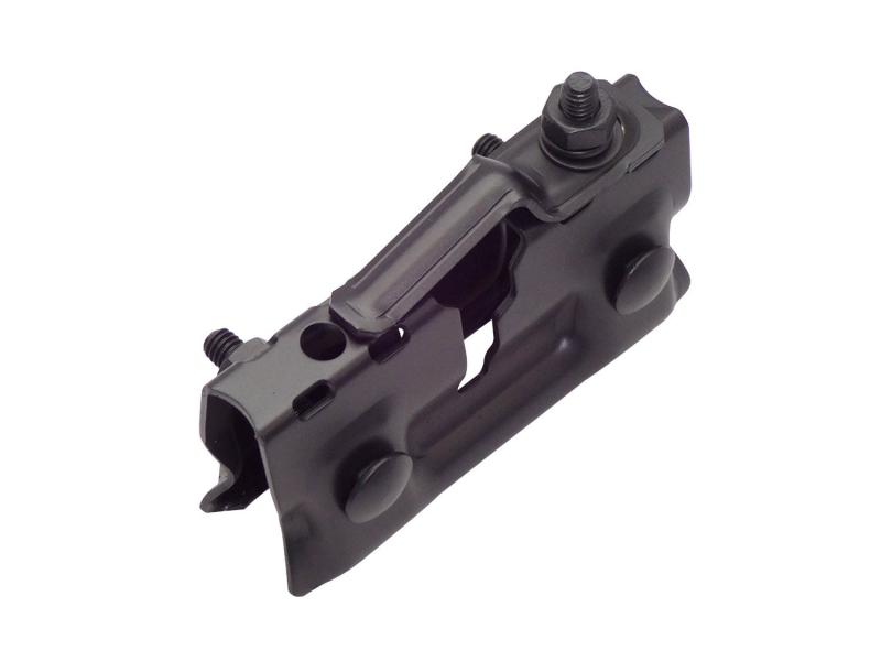 乐天商城 - 雪止 金具 スワロー工業 嵌合式立平用 後付 アングル(30~40mm)固定 スワロック 25型 ブラック 高耐食鋼板 50入