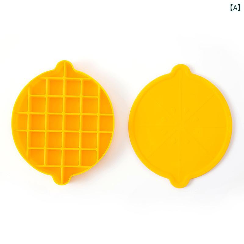 Rakuten - 国境を 越えて 日 用品 レモン 氷 格 蓋 付き シリカゲル 氷 金 型 diy 氷 格 シリカゲル 補助 食 氷 箱