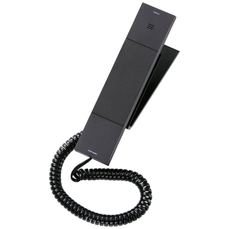 ヤコブ イェンセン HT20-3B 電話機 ブラック JJN010076サイズ：約50×50×200mm（壁掛け設置時）,約50×200×90mm（卓上設置時）、素材：ABS樹脂、生産国：中国、ダイヤル方式：トーン回線専用、電源：電話回線