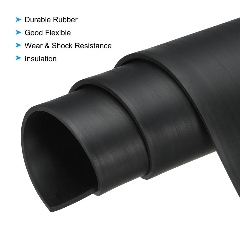 PATIKIL 粘着ゴムストリップ 厚さ1/8" x 幅1.6" x 長さ13フィート セルフスティックネオプレンゴムシート DIYガスケットフローリングウェザーストリップ用ソリッドゴムロール