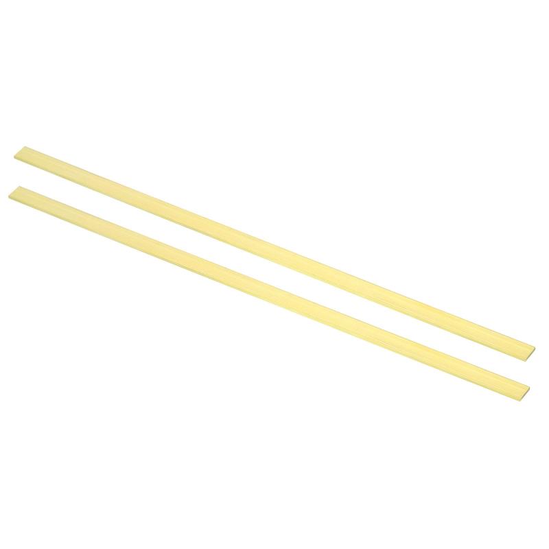 樂天商城 - PATIKIL 0.08x0.39" H59 真鍮角棒 2個入り 11.81" 長さ クラフト メンテナンス 電気 建築装飾用 真鍮