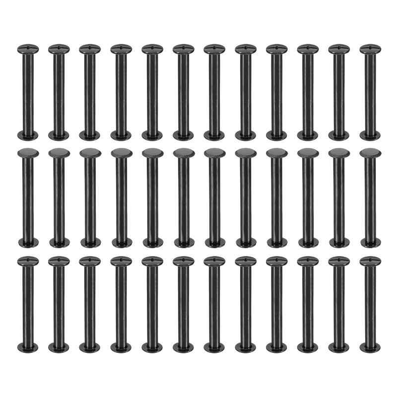PATIKIL 50セットのシカゴスクリュー 50mm lシカゴスクリュー バインディングポストスクリューボルト レザーリベットファスナーコネクター レザーベルト スクラップブック フォトアルバム用(3.0)