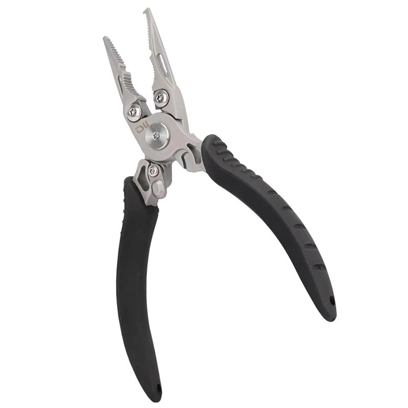 TSURINOYA ＃00にも使えて #2#3 に最適 先の爪(クロー）が小さく 小型軽量 携帯に便利 スプリットリングオープナー フィッシングプライヤー RS1084