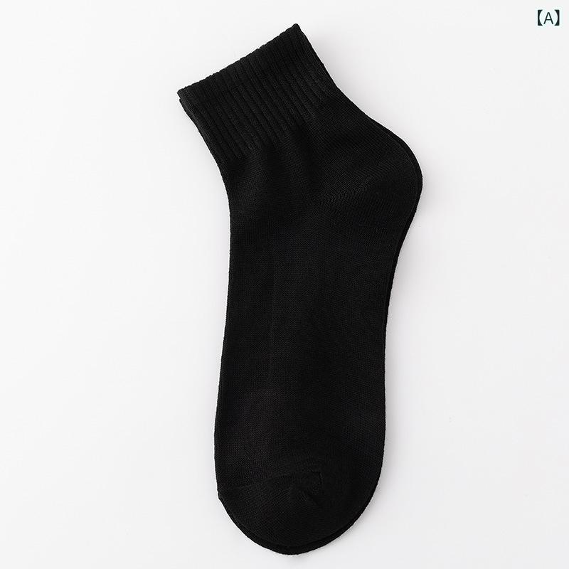 黒、 白、 グレーの ミ ッド カーフソックスメンズソリッドカラーストールソックス 卸売 バスルームトランポリン 使い捨て ソックス 屋外 フロア ソックス