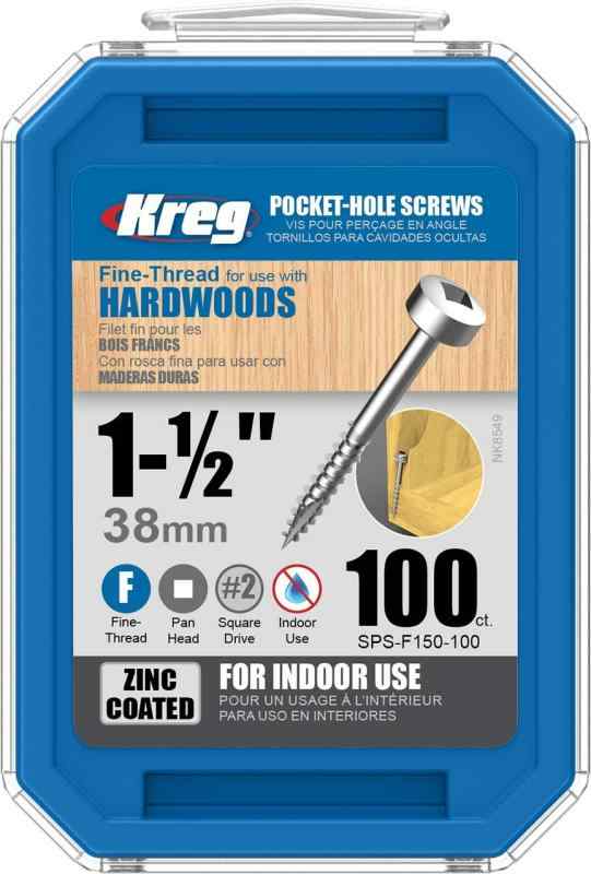 Kreg パンヘッドスクリュー 38mm 細目 (100本入)