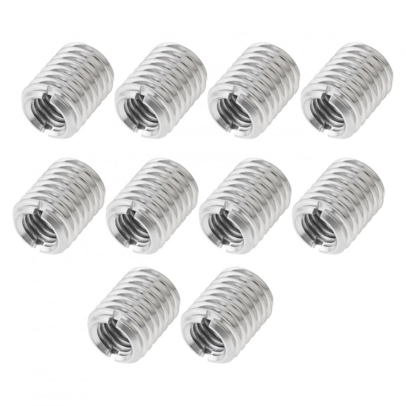 樂天商城 - Smgda インサートナット 10個入り M8×1.25 割溝タイプ エンザート ステンレス製 埋め込みナット 高強度 耐高温性 耐腐食性 錆びないナット 家具の組み立て 家庭DIY 家電製品の修理に