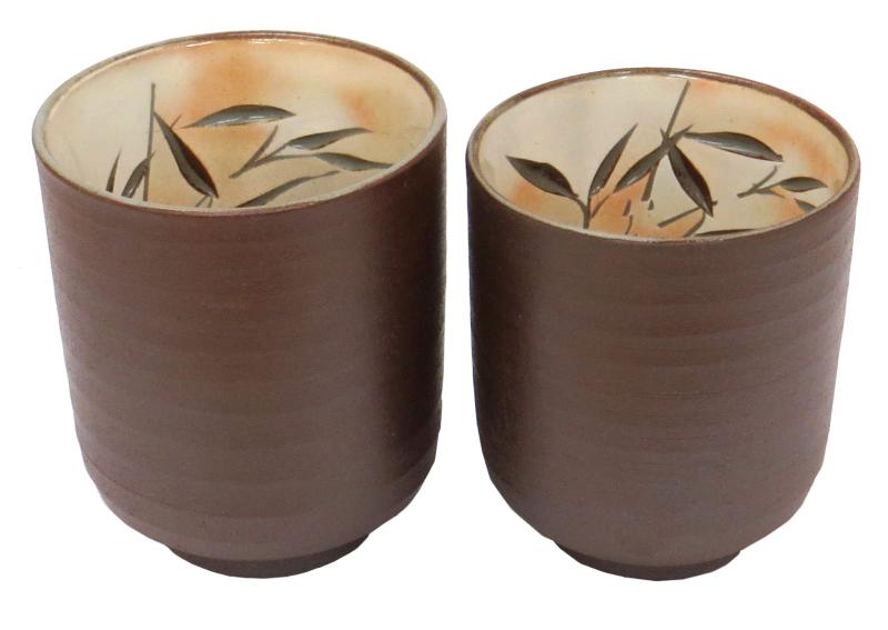 正峰窯　茶菓子器 波佐見焼 福峰窯 点格子 茶碗 青