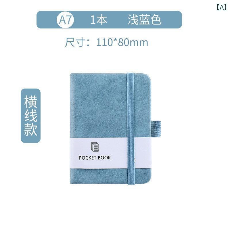 a 7 a 6 a 5 カラフルな 弾性 ストラップポータブルノートブック 卸売 学生 メモ 肌の 感触 レザーポー..