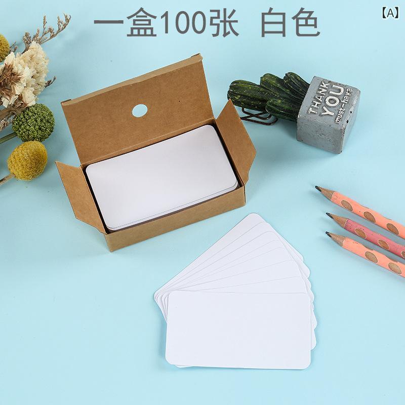 外国 貿易 箱入り 手書き 英語 単語 帳 アイデア DIY 空白 カード 落書き シンプルな カラー メッセー..