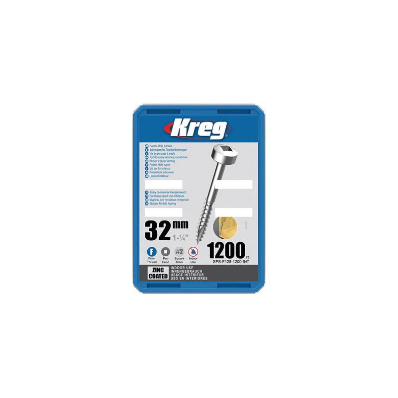 Kreg パンヘッドスクリュー 32mm 細目 (1200本入)