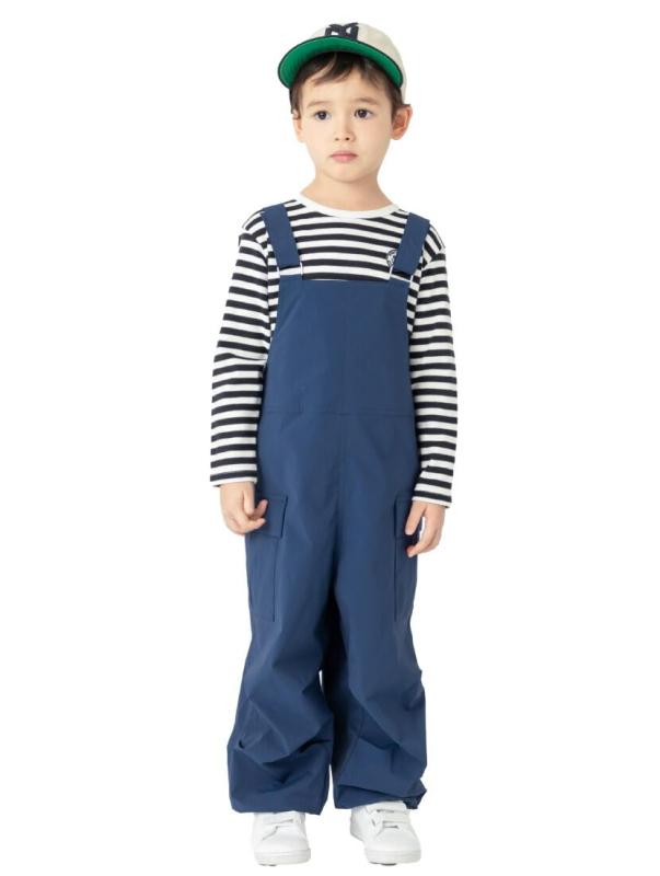 乐天商城 - [ever closet] 撥水 プレイウェア キッズ 子供 赤ちゃん 女の子 男の子 オーバーオール サロペット UVカット 速乾性 砂遊び 子供服 キッズ服 エバークローゼット