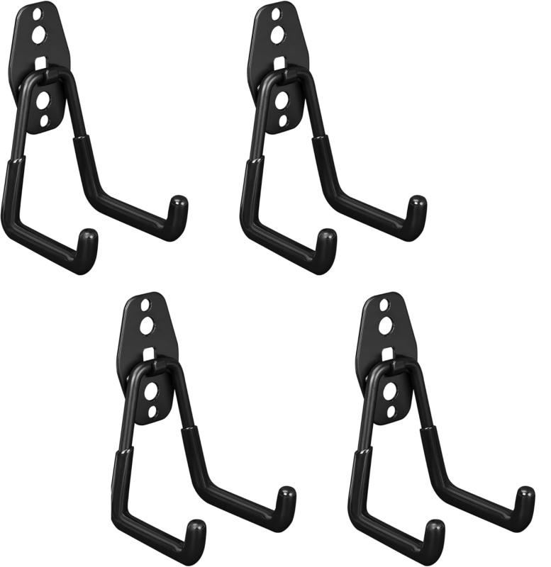 ガレージフック L型の重いフック 壁掛け 工業用 工場用 収納 ツール 滑り止めコーティング