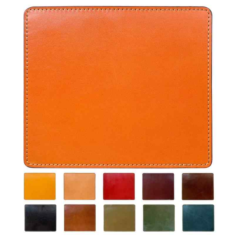 マウスパッド 本革 栃木レザー ビジネス マウスパット 日本製 ハンドメイド 滑り止め付き こだわり親父の本革