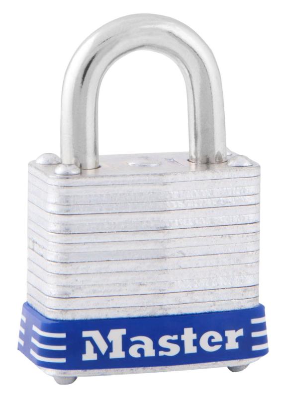 Master Lock(マスターロック) 積層ラミネート シリンダー式南京錠 4本キー