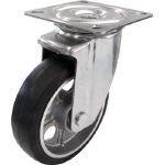 ユーエイキャスター：PMシリーズ PMS型 自在キャスター ゴム(アルミホイル,B入)車 車輪径φ200 メーカー型式：PMS-200AW
