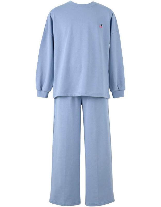 Rakuten - Wacoal KIDS JUINOR(ワコール キッズ ジュニア) ジュニア 長袖 女児パジャマ綿100％(本体) スウェットタイプ 部屋着感覚 長ズボン 上下セット かぶりタイプ 女の子 CTR736ガールズ